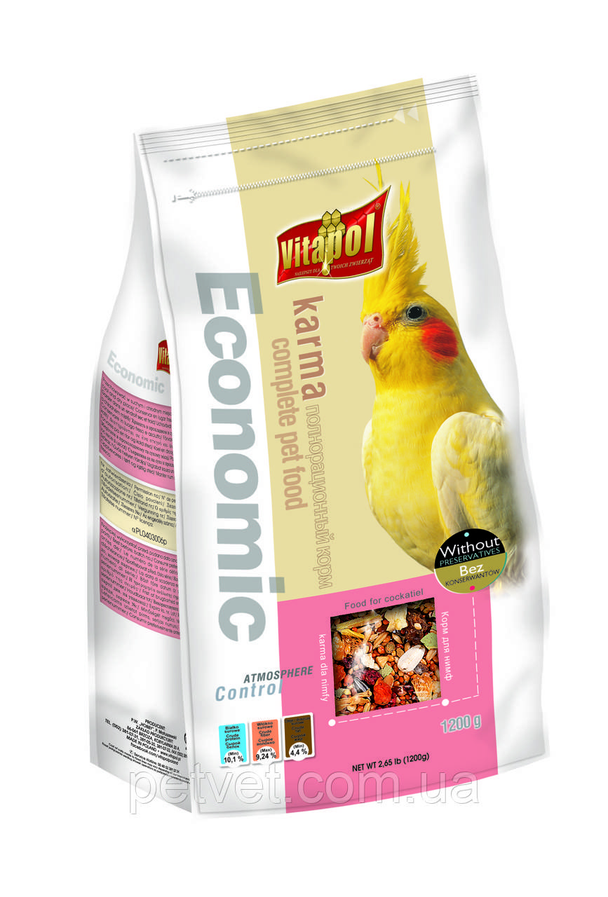 Корм для німф Vitapol Economic, 1.2 кг.