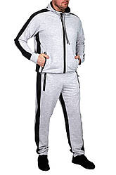 Чоловічий спортивний костюм, великого розміру, штани на манжеті, тр-ж двонитка р. L,XL,XXL меланж