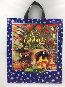 Пакет Новорічний Камін 40*43 см.