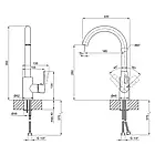 Змішувач для кухні Qtap Tern 9061102C, фото 3