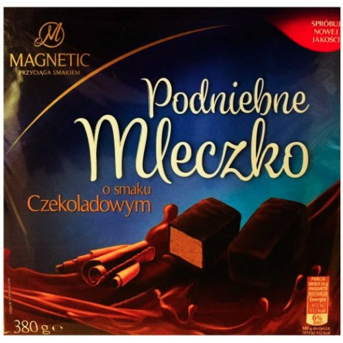 Пташине молоко коробка цукерок (шоколад) Magnetic Mleczko Podniebne, 380 г, Польща
