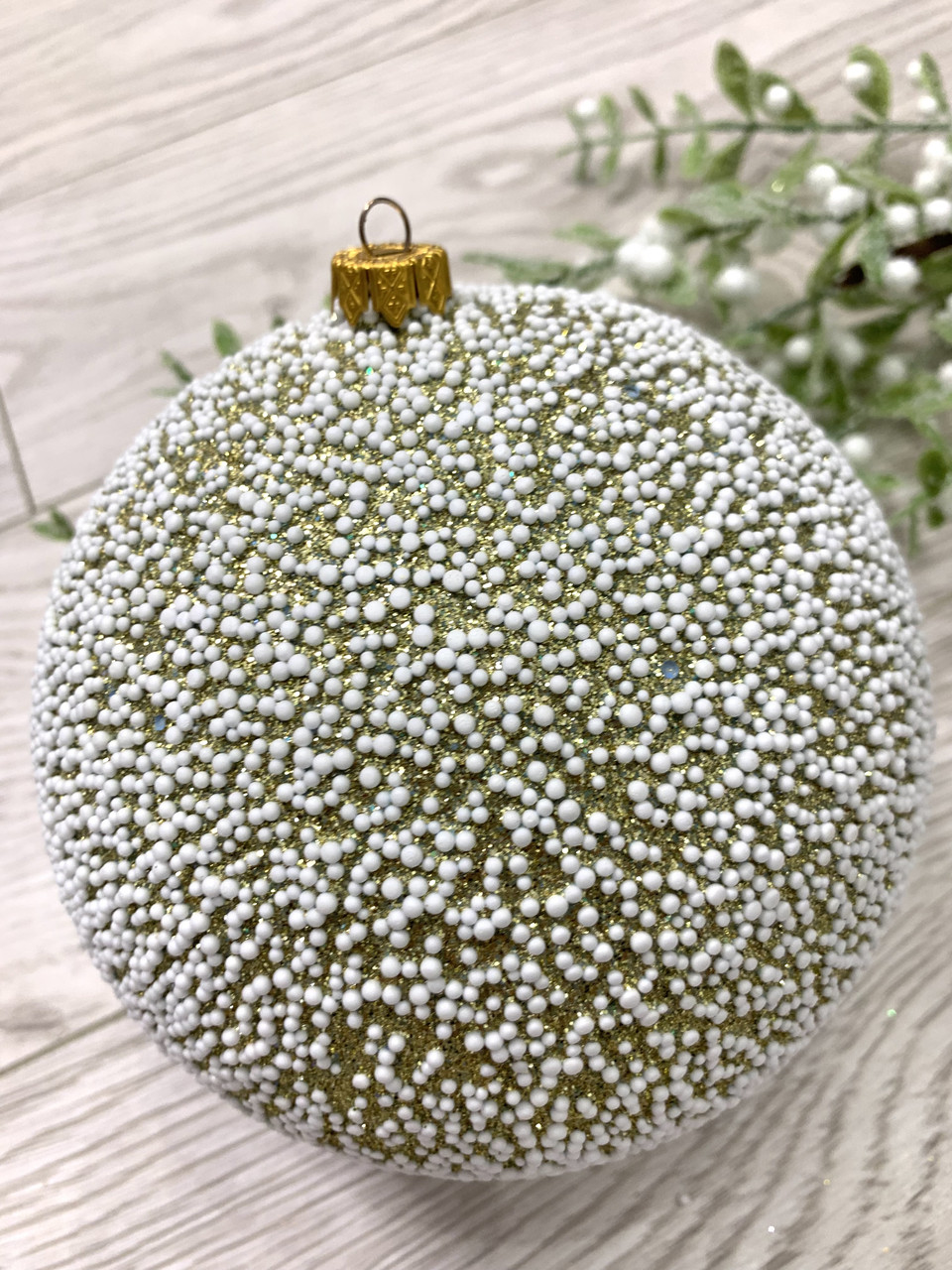 Ялинкова куля. Велика, новорічна куля на ялинку ( діаметр 15 см), фото 1