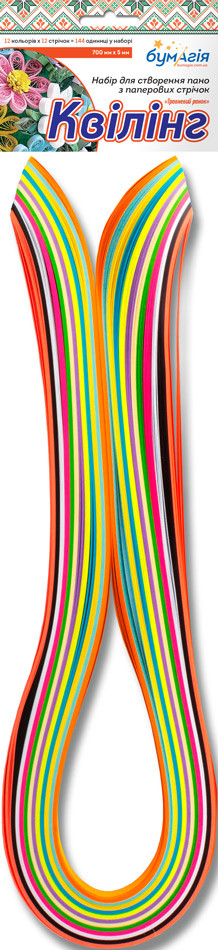 Набір для квінгу, 5 мм, 700 мм, 12 кольорів, фото 1