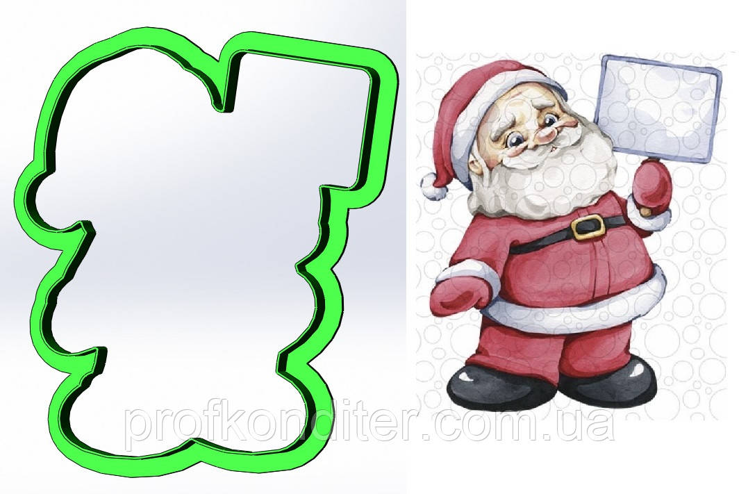 Пластикова вирубка "Санта №18", фото 1