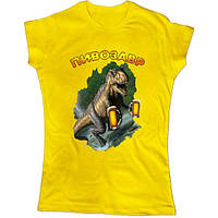 Футболка з принтом "Пивозавр з пивком" Push IT