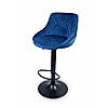 Велюровий барний стілець Hoker TOLEDO VELVET Just Sit. Колір синій., фото 5