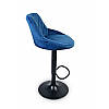 Велюровий барний стілець Hoker TOLEDO VELVET Just Sit. Колір синій., фото 7