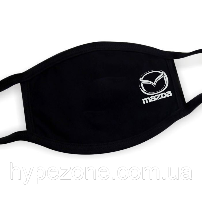 Трикотажна маска для обличчя MAZDA Захисна маска з емблемою Мазда автомобільне лого Бавовна На гумках