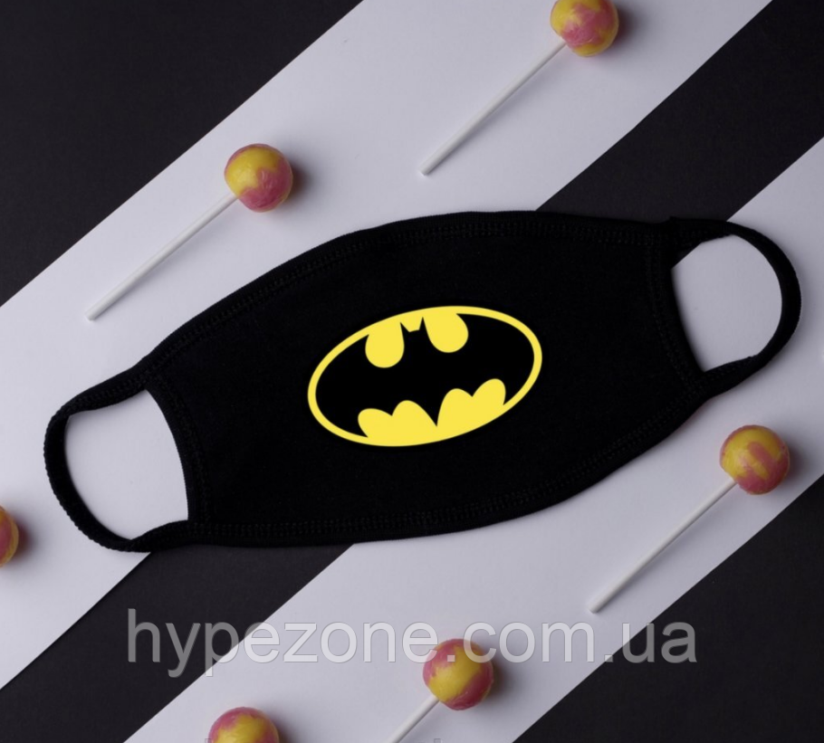 Маска для обличчя Batman Трикотажна захисна Маска з емблемою Бетмен Супермен Супергерой доросла, підліткова