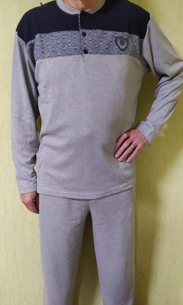 Чоловіча трикотажна піжама-костюм. Штани + лонгслів. Туреччина — FALKOM. Розмір M (48-50)