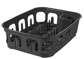 Сушарка для посуду Curver Essentials 00743 настільна пластикова темно-сіра