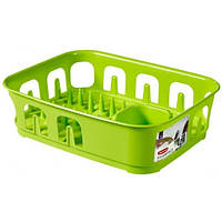 Сушилка для посуды настольная пластиковая Curver (Курвер) Essentials (00743) Зеленый