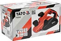 Рубанок електромережевий YATO : P= 1300 Вт, платформа b= 110 мм, глиб. струг.- 0-3.5 мм YT-82144