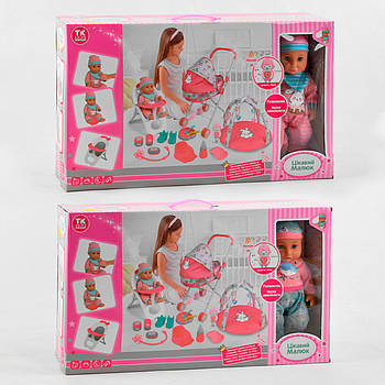 Пупс функціональний TK Group 35482 2 види, їсть, ходить в туалет, каже, аксесуари 35482