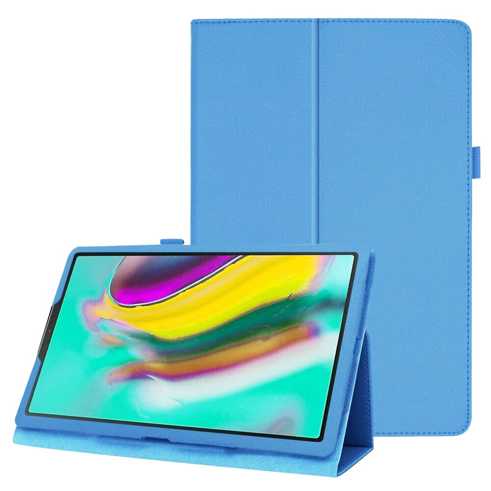 Чохол-книжка Litchi Leather Case для Samsung Galaxy Tab S5E 10.5 T720 / T725 (Wake / Sleep) Light Blue