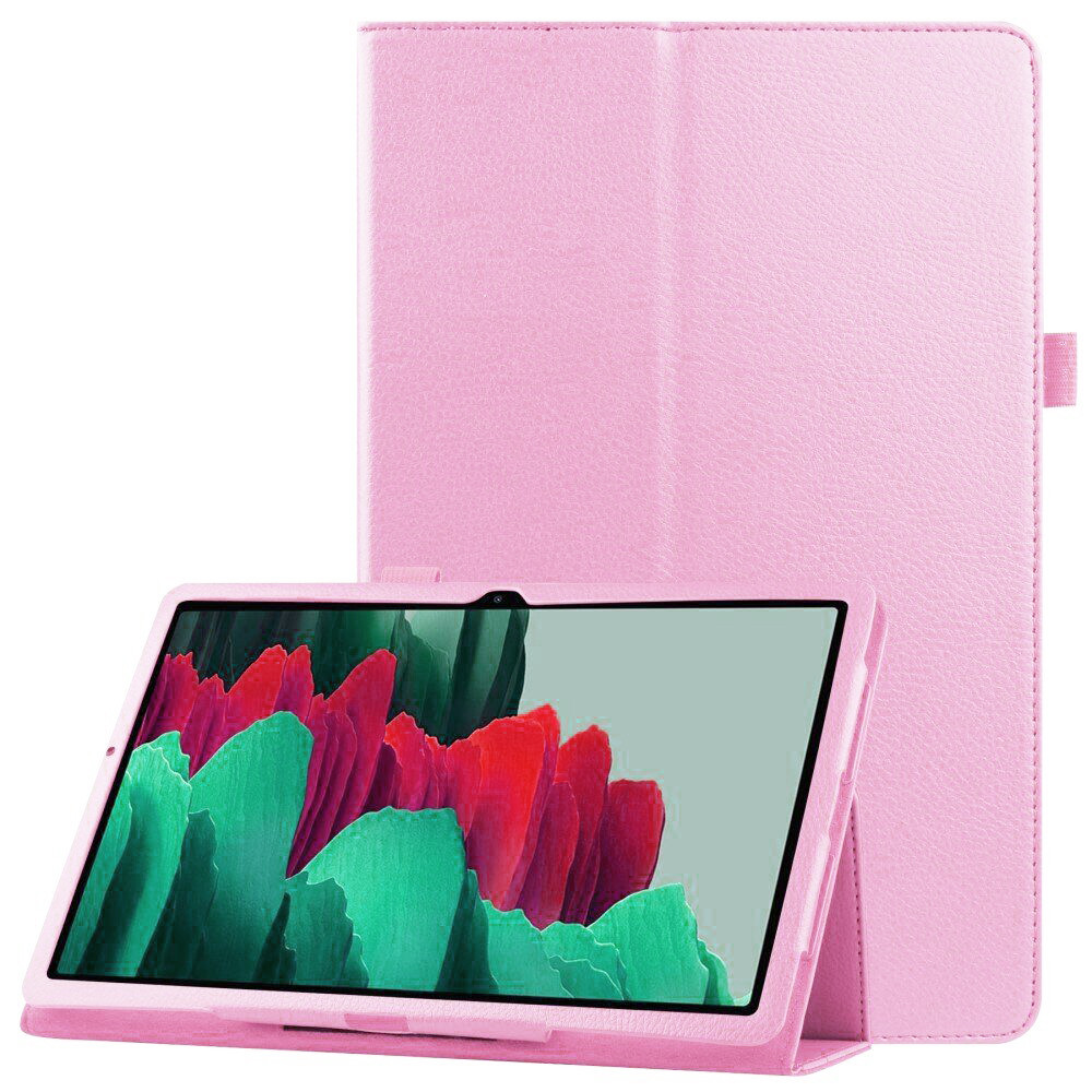 Чохол-книжка Litchi Leather Case для Samsung Galaxy Tab S7 11.0 T870 / T875 (Wake / Sleep) Light Pink