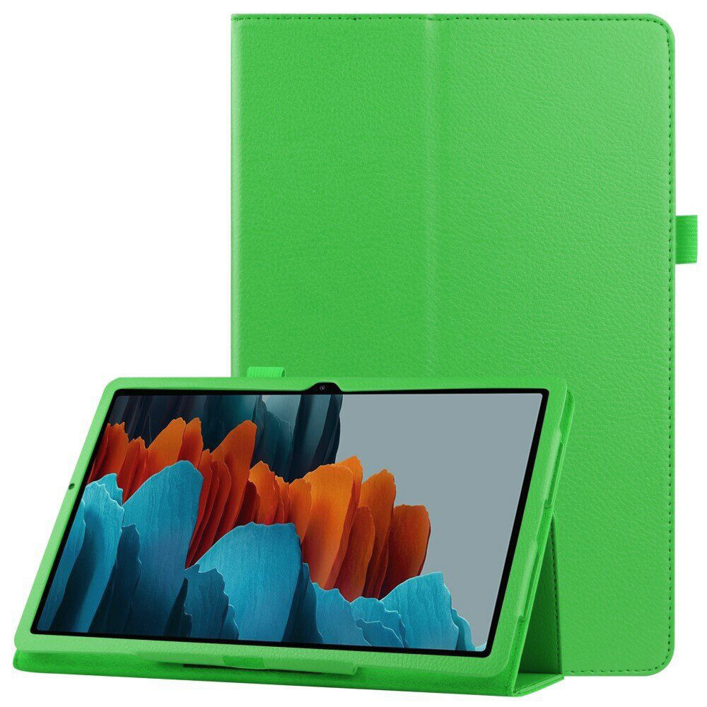 Чохол-книжка Litchi Leather Case для Samsung Galaxy Tab S7 / S8 11.0 (Wake / Sleep) Green