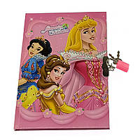 Блокнот для девочки с принцессами на замок