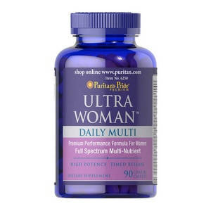 Ultra Woman Daily Multi Time Release (90 caplets) Puritan's Pride