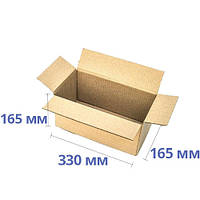 Коробка картонная (330 х 165 х 165) , бурая транспортировочная, для новой почты