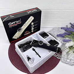 Машинка для стрижки волосся акумуляторна Gemei GM-6035 Керамічна машинка для стрижки 4в1