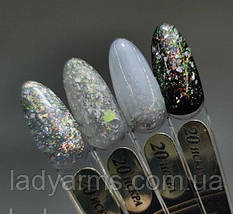 SG 020 SHINE GEL Lady Arms гель для дизайну блискітки 5 гр, фото 3