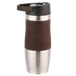 Термокухоль вакуумний із неіржавкої сталі 380 мл для кави та чаю Edenberg EB-626 Коричневий
