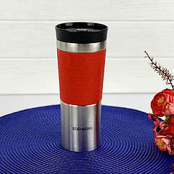 Термокухоль вакуумний із неіржавкої сталі 380 мл. для кави та чаю Edenberg EB-632 Червоний