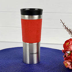 Термокухоль вакуумний із неіржавкої сталі 480 мл. для кави та чаю Edenberg EB-633 Червоний
