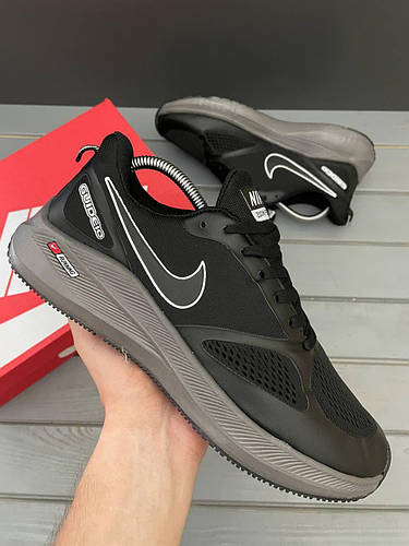 Купить Кроссовки мужские Nike ZOOM Pegasus Найк Зум Черные с серым ...