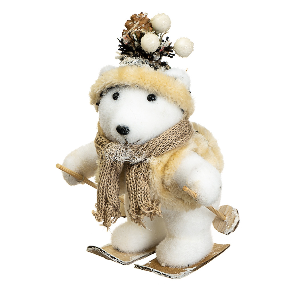 Фігура Lefard Ведмежатко на лижах 28х17 см 1012NS