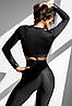 Жіночий Укорочений Рашгард міні Bona Fide Rashguard Mini "Black" M чорний, фото 8
