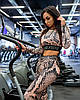 Жіночий Укорочений Рашгард міні луска Bona Fide Rashguard Midi Cobra "Beige" S бежева кобра, фото 8