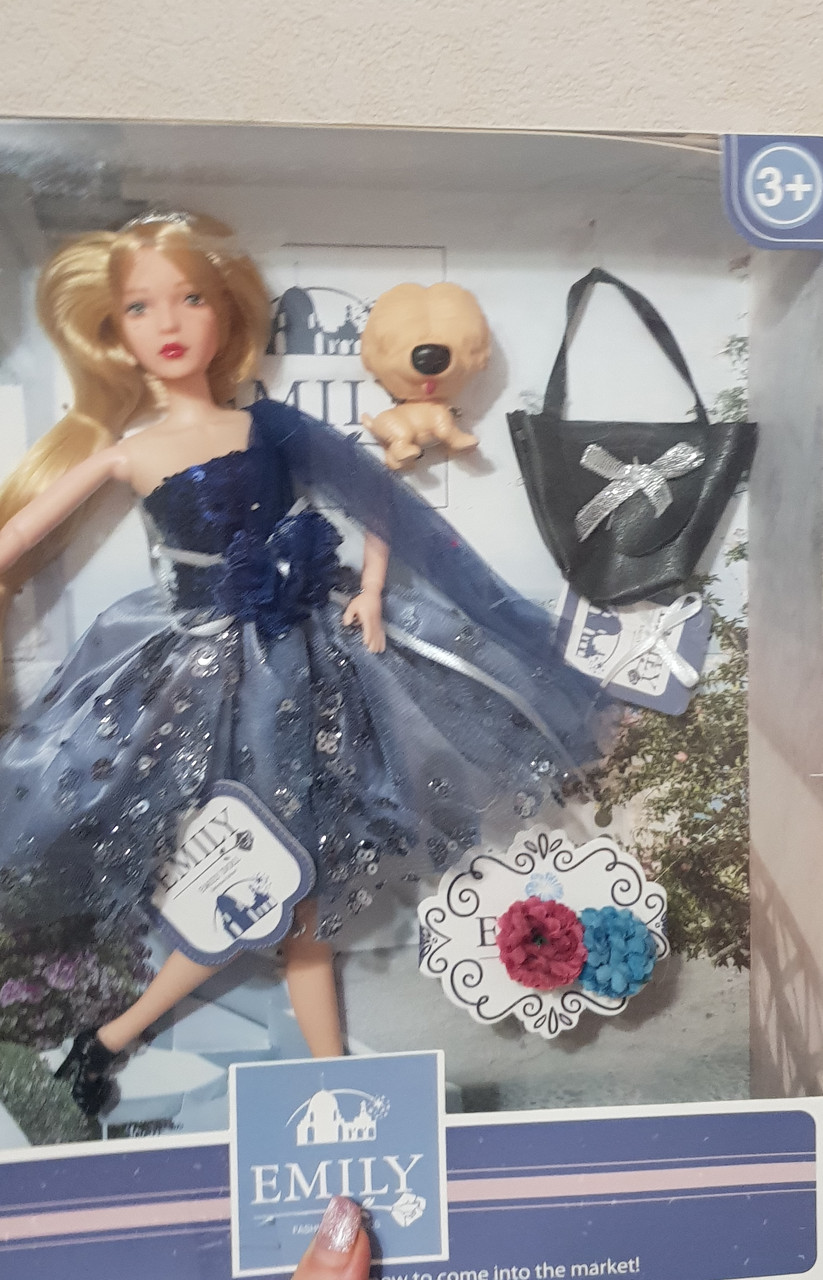 Лялька Emily Емілі з вихованцем 30 див. Шарнірна