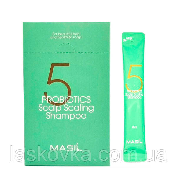 Шампунь для глибокого очищення шкіри голови Masil 5 Probiotics Scalp, 8 мл