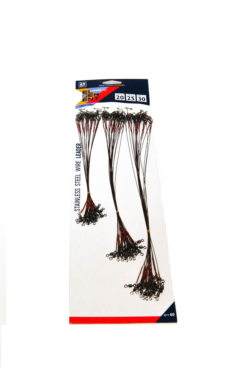Сталевий Повідець Zeox Leader 7x7 / 20-25-30cm 15kg / 60pcs