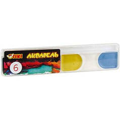 Фарби акварельні 6кол TIKI п/у 50102-ТК