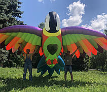 Надувна декорація папуга 800 см з повітродувкою для вуличних свят і заходів, фото 4