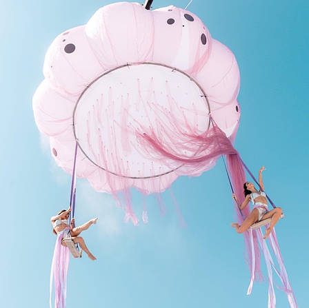 Надувна декорація медуза 300 см з підсвіткою та вбудованою повітродувкою для оформлення заходів, фото 1