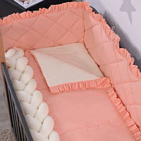 Постільний комплект в ліжечко Baby Veres Macaroon Peach 6 одиниць
