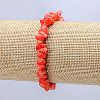 Браслет Перламутр тонований на резинці крихта 7(+-)мм L- 18см купити біжутерію дешево оптом в інтернеті