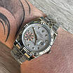 Годинник Rolex Datejust Diamond 40 mm Silver-Grey преміального ААА класу, фото 4