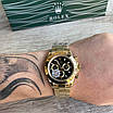 Годинник наручний Rolex Cosmograph Daytona Gold-Black преміального AAA класу, фото 5