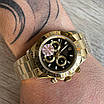 Годинник наручний Rolex Cosmograph Daytona Gold-Black преміального AAA класу, фото 8