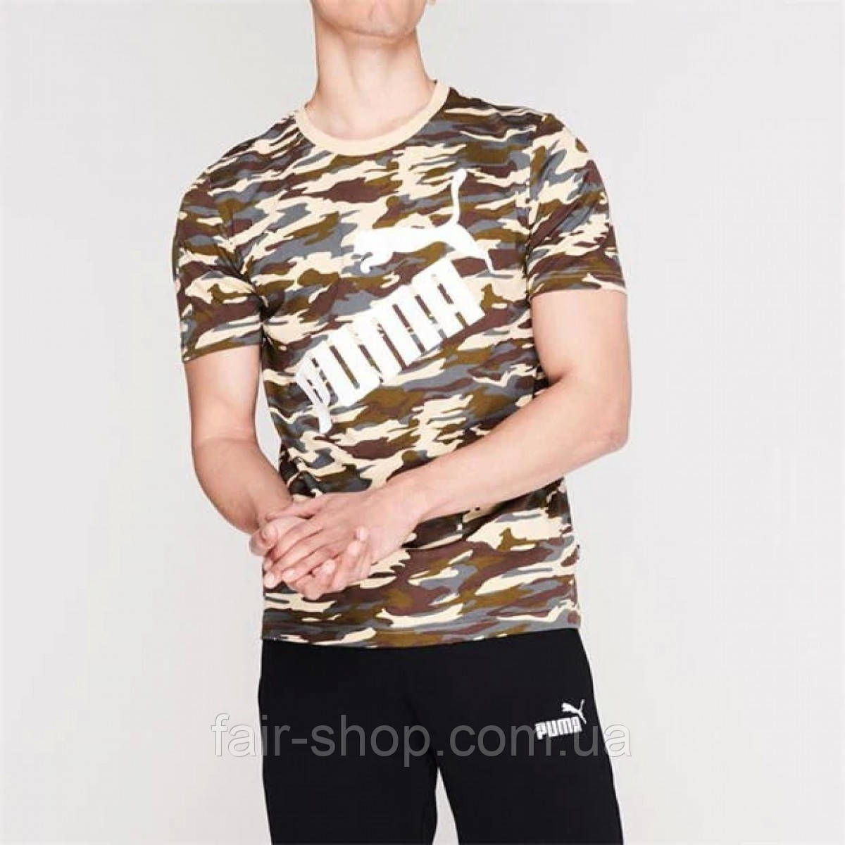 Puma camo top t shirt