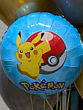 Pokemon куля фольгована з гелієм Покемон, коло 46 см, фото 3