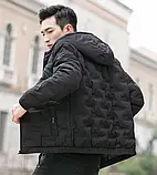Куртка чоловіча молодіжна коротка чорна, фото 5
