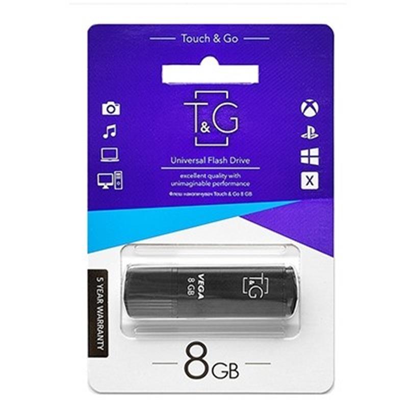 USB 8GB T&G 121 Vega Series Black (TG121-8GBBK)