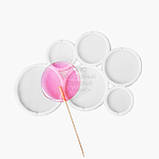 Силіконова форма для льодяників — Круги брязкальця, Ø 4 см, фото 3