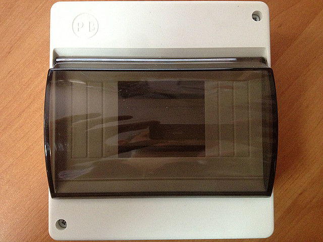 Корпус пластиковий зовнішній 6 модулів із кришкою IP 20, фото 1